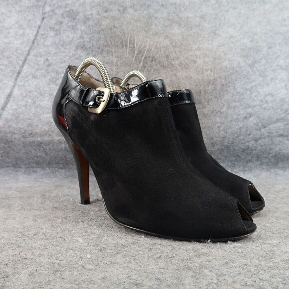 Joan & David Shoes Womens 11 High Heel Booties Peep Toe Stiletto Classic Fashion - Picture 1 of 16